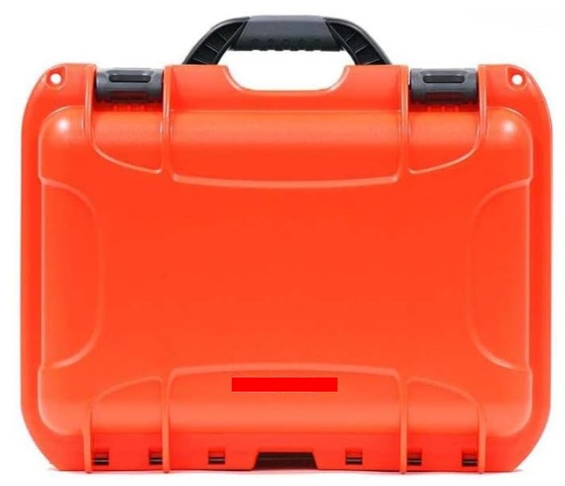 Waterproof Hard Case with Foam Insert - Orange - Made in Canada