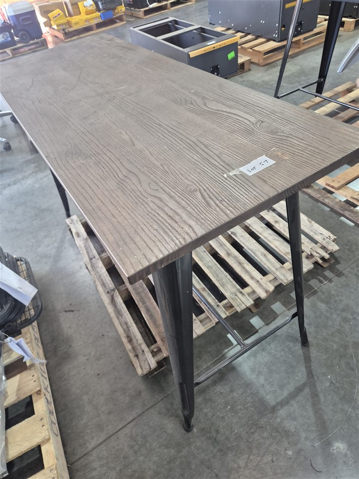 1 Solid Timber High Table