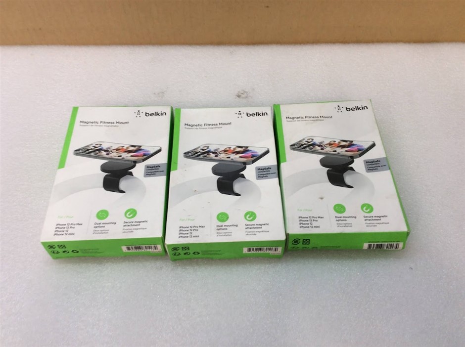 Belkin Magnetic Fitness Mount for iPhone - New (Lot of 3)