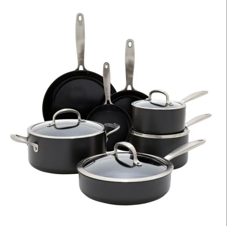 OXO 11-Piece Softworks Non-Stick Cookware Set, N.B: Not in original packagi