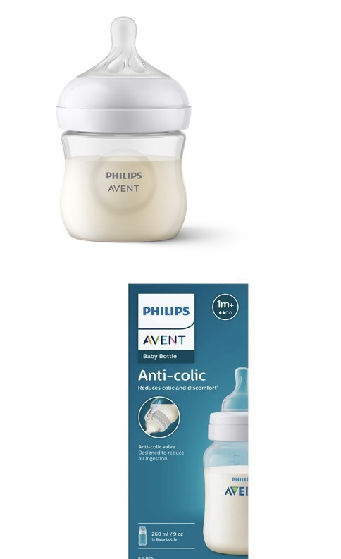 2 X PHILIPS BABY BOTTLES; 1 X Philips Avent Natural Response Baby Bottles,