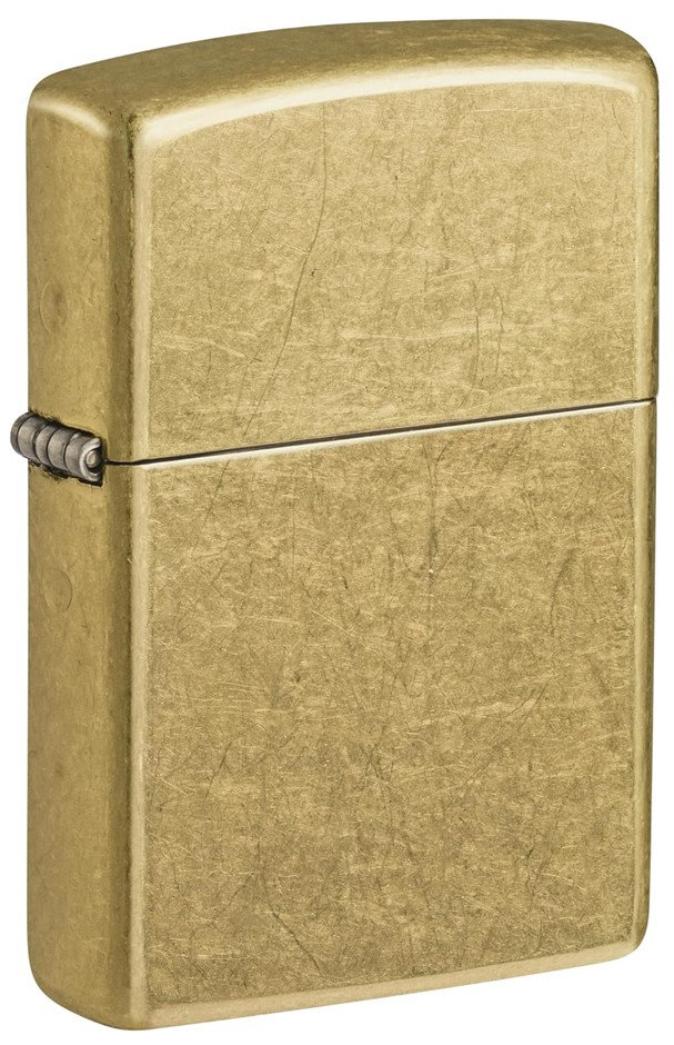 ZIPPO Street Brass Classic Windproof Lighter. NB: Needs lighter oil.
