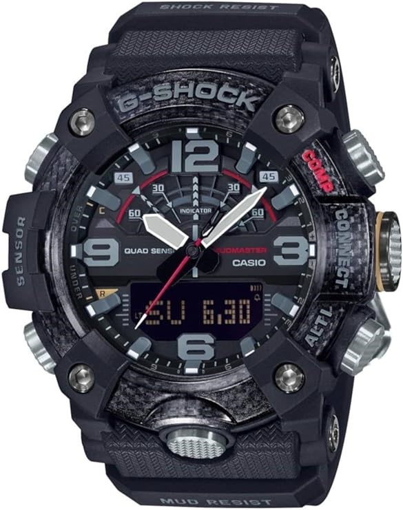 CASIO Men's G-Shock Mudmaster Analog-Digital Watch, Black. NB: Needs batter