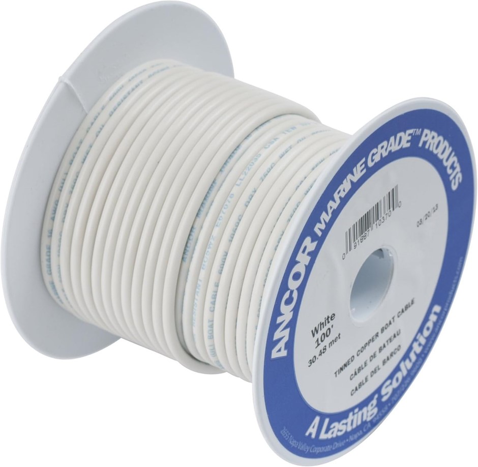 ANCOR Marine Grade Primary Wire and Battery Cable, 6 AWG/100-Feet.