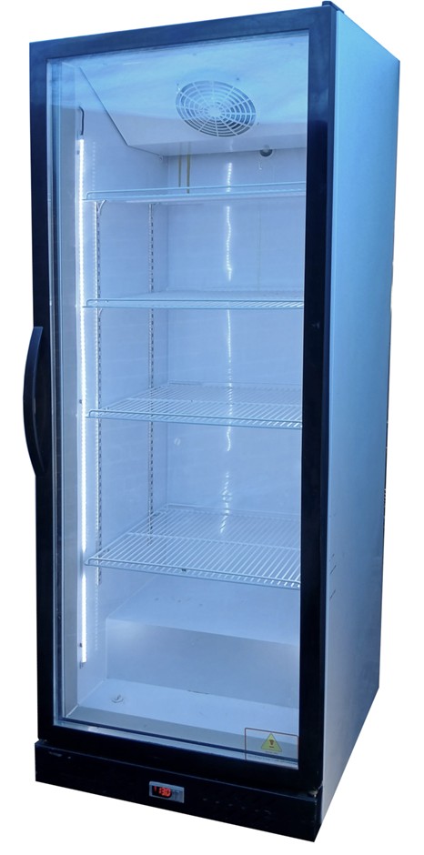 Single Glass Door Upright Display Fridge