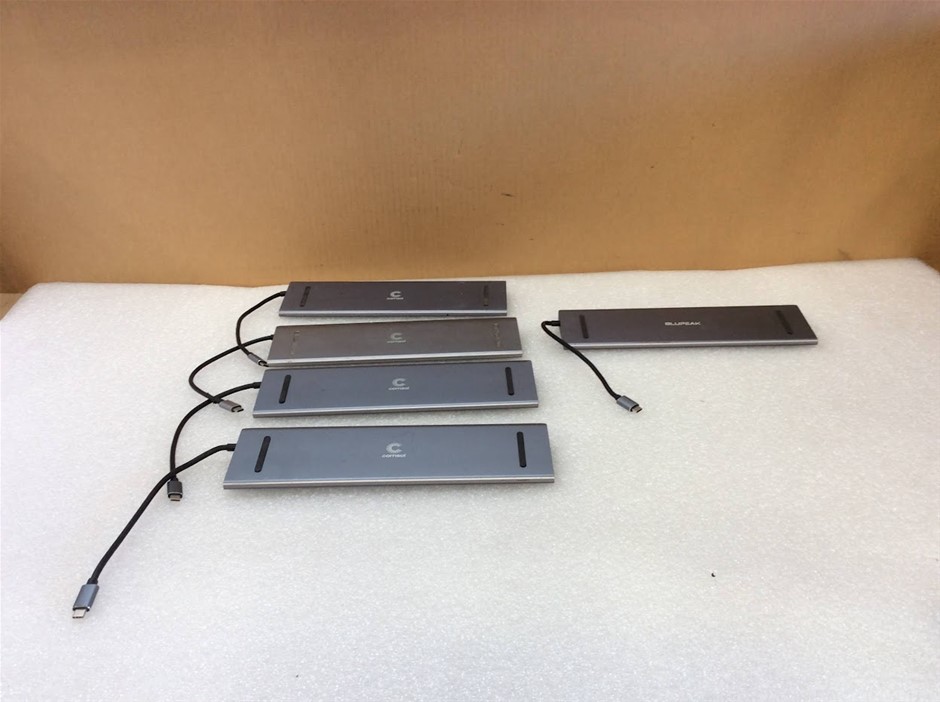 Comsol USB-C UC1HP111/CMMP12/CMMP11 Docking Stations (Lot of 5)