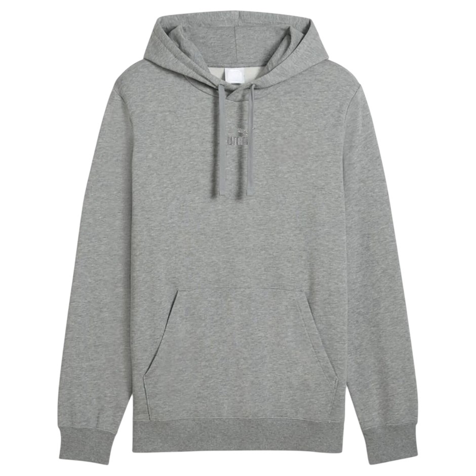 PUMA ESS Small No1 Logo Hoodie, Size L, Medium Grey Heather (03), 199181. N