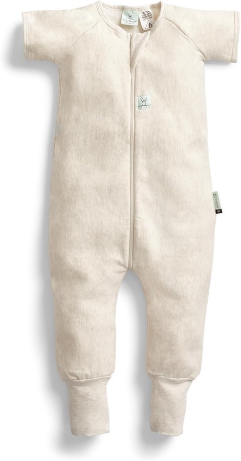 ERGOPOUCH 1.0 TOG Sleep Onesie, 12-24 Months, Oatmeal Marle Print – Organic