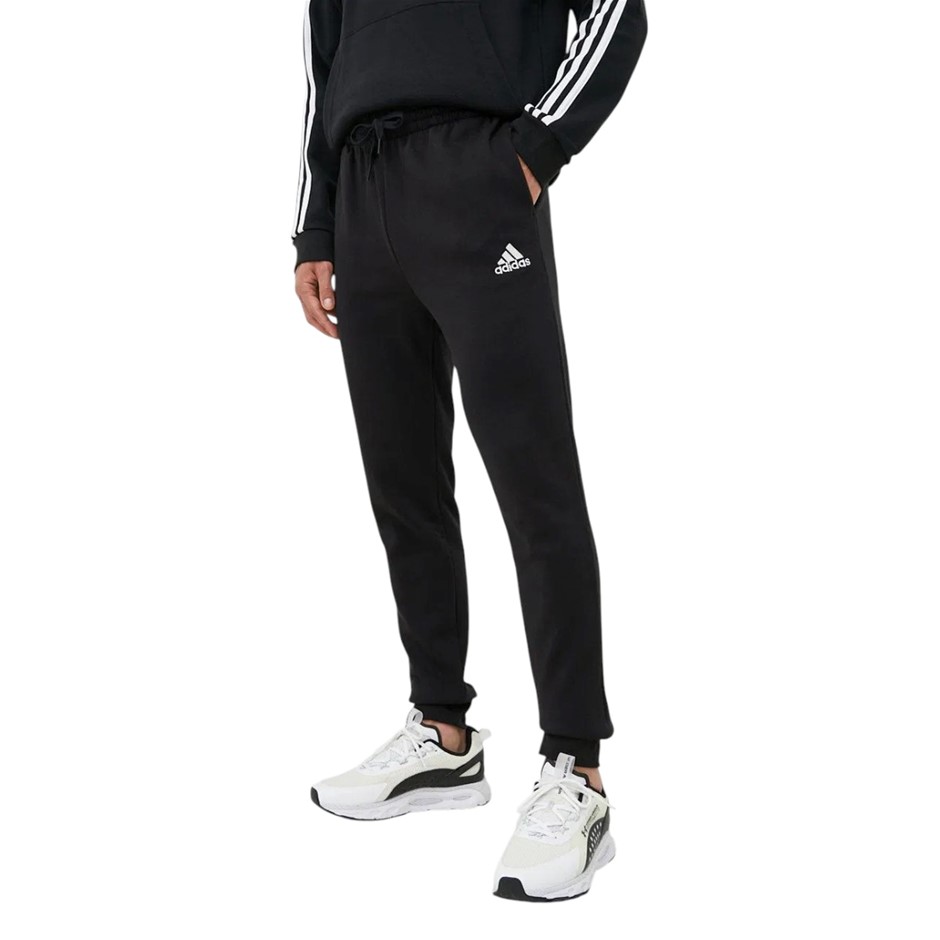 ADIDAS Men's FeelCozy Pants, Size AU L, Black/White, HL2236. Buyers Note -