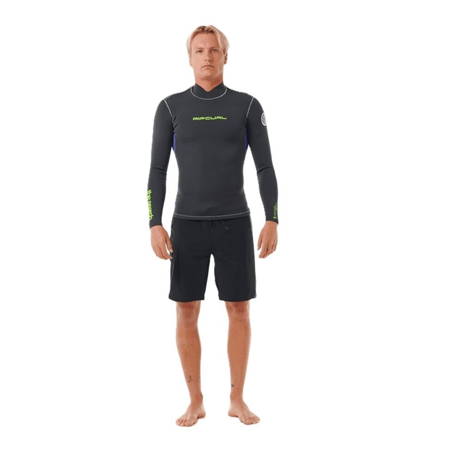 RIP CURL Men's Dawn Patrol Long Sleeves Wetsuit Top, Size XL, Wild Berry (2