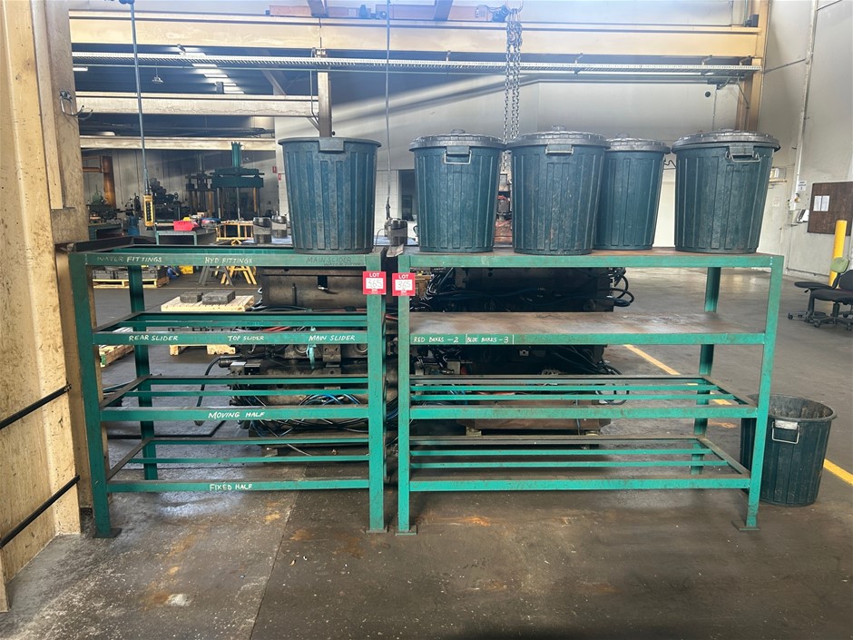 2x Heavy Duty Mild Steel Racks