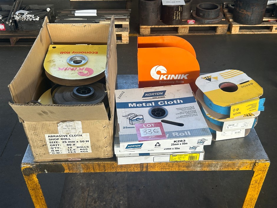 Quantity Of Assorted Rolls Of Emery Paper