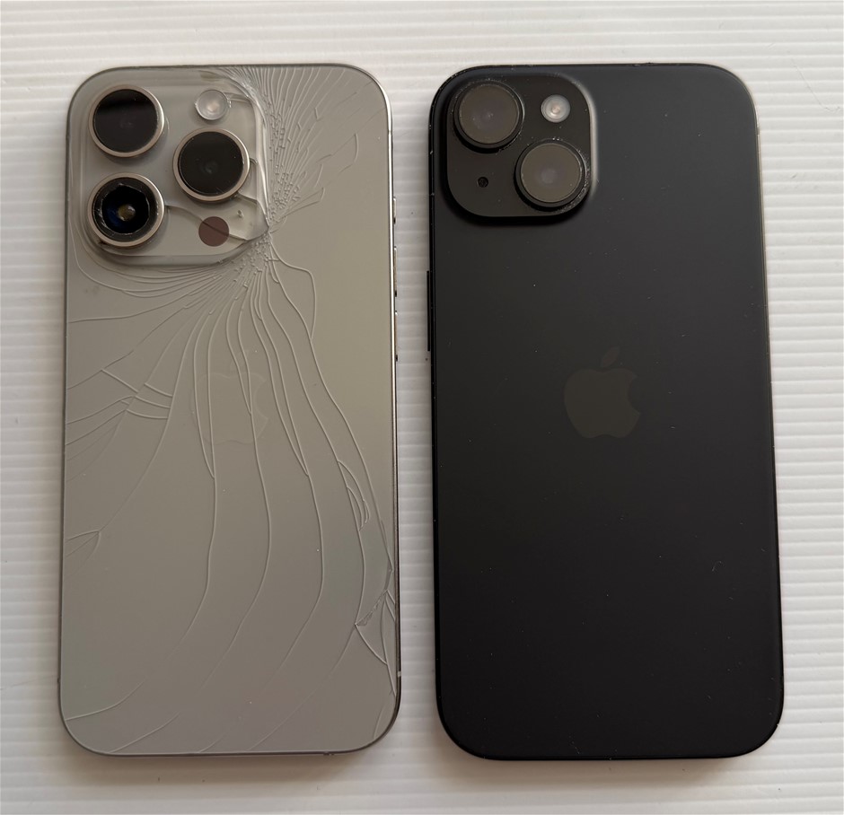 Apple iPhone 15 Pro 128Gb / iPhone 15 128Gb - For Parts (Lot of 2)
