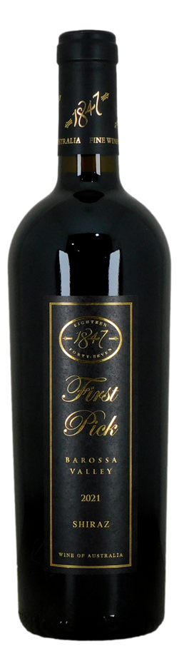 1847 First Pick Shiraz 2021 (6x 750mL), Aus.
