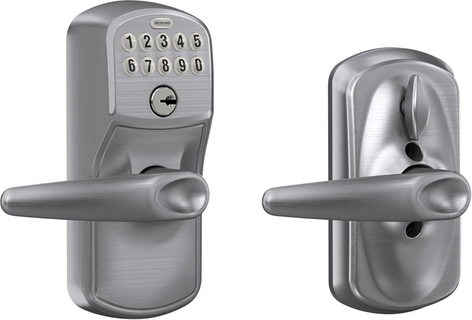 SCHLAGE FE595 PLY 626 JAZ Plymouth Keypad Entry with Flex-Lock and Jazz Sty