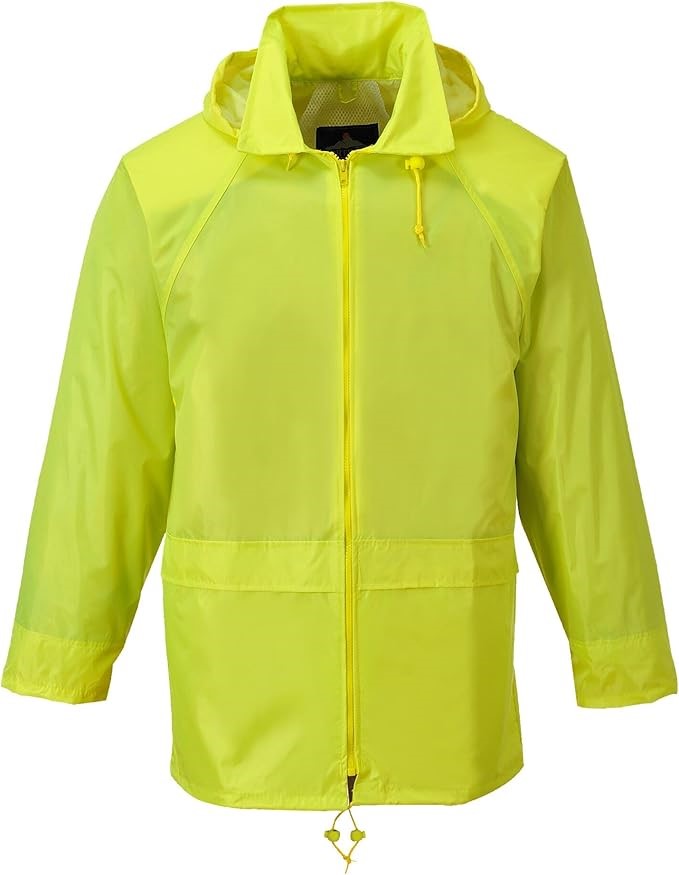 PORTWEST Mens S440 Classic Rain Jacket, Size XL, Yellow. Buyers Note - Dis