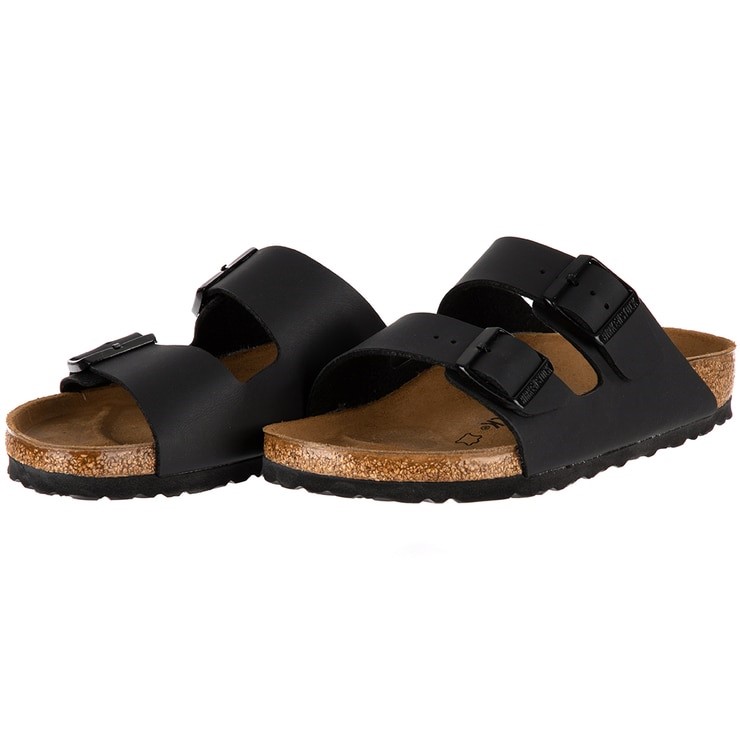 BIRKENSTOCK Women's Arizona Sandals, Size 38, Black. NB: may have natural m