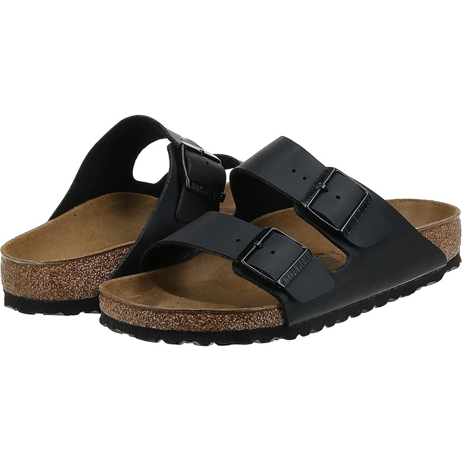 BIRKENSTOCK Unisex Arizona Birko Sandal, Size 43 EU/9 UK, Black, 0051791.