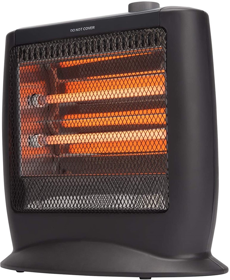 GOLDAIR Radiant Heater, 800W, Size: 38 x 38 x 20cm, Colour: Grey. NB: Minor