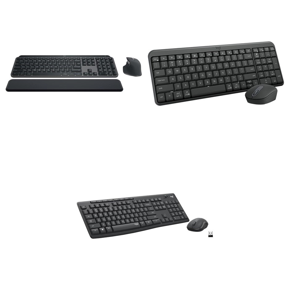 3 x LOGITECH Wireless Keyboard & Mouse Combo. 1 x LOGITECH MX Keys S Perfor