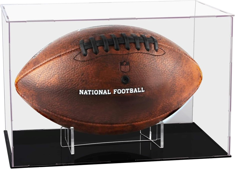 Clear Football Display Case,Memorabilia Display Box Cases for Football or M