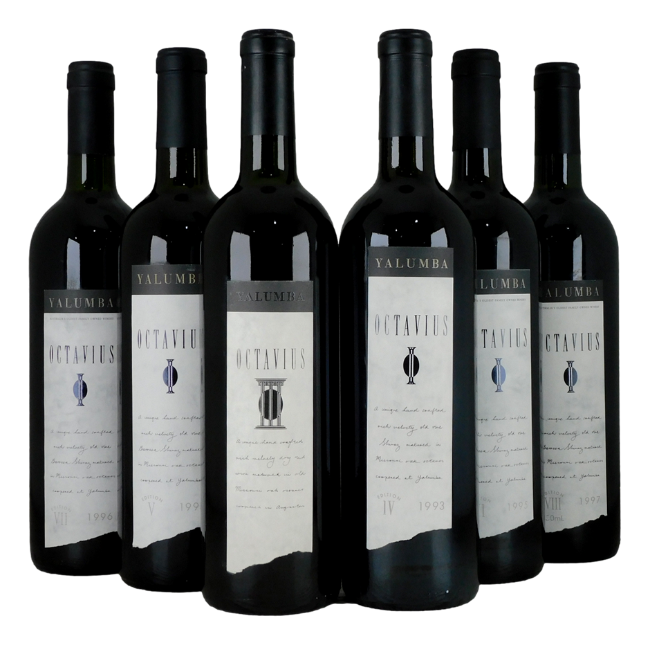 Yalumba The Octavius 1992-1997 Vertical (6x 750mL), SA.