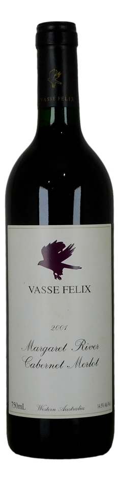 Vasse Felix Margaret River Cabernet Merlot 2001 (1x 750mL), WA.