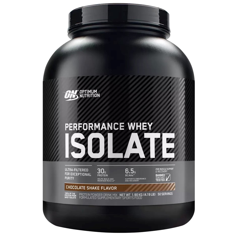 OPTIMUM NUTRITION Performance Whey Isolate Powder, 1.9kg, Chocolate Shake F