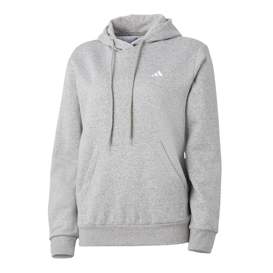 ADIDAS Women's SL FeelCozy Hoodie, Size AU XL, Cotton, Medium Grey Heather,
