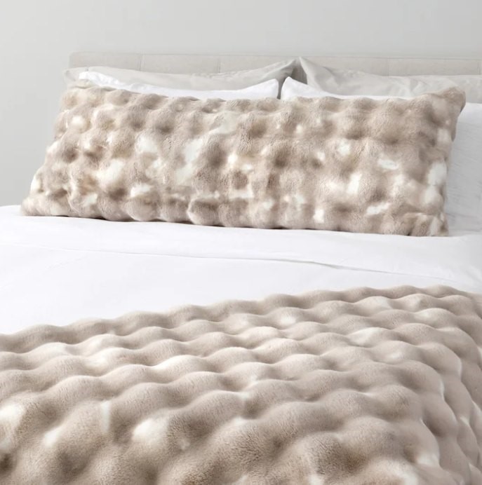 House & Home by Lynda Reeves Luxe Faux Fur Body Pillow