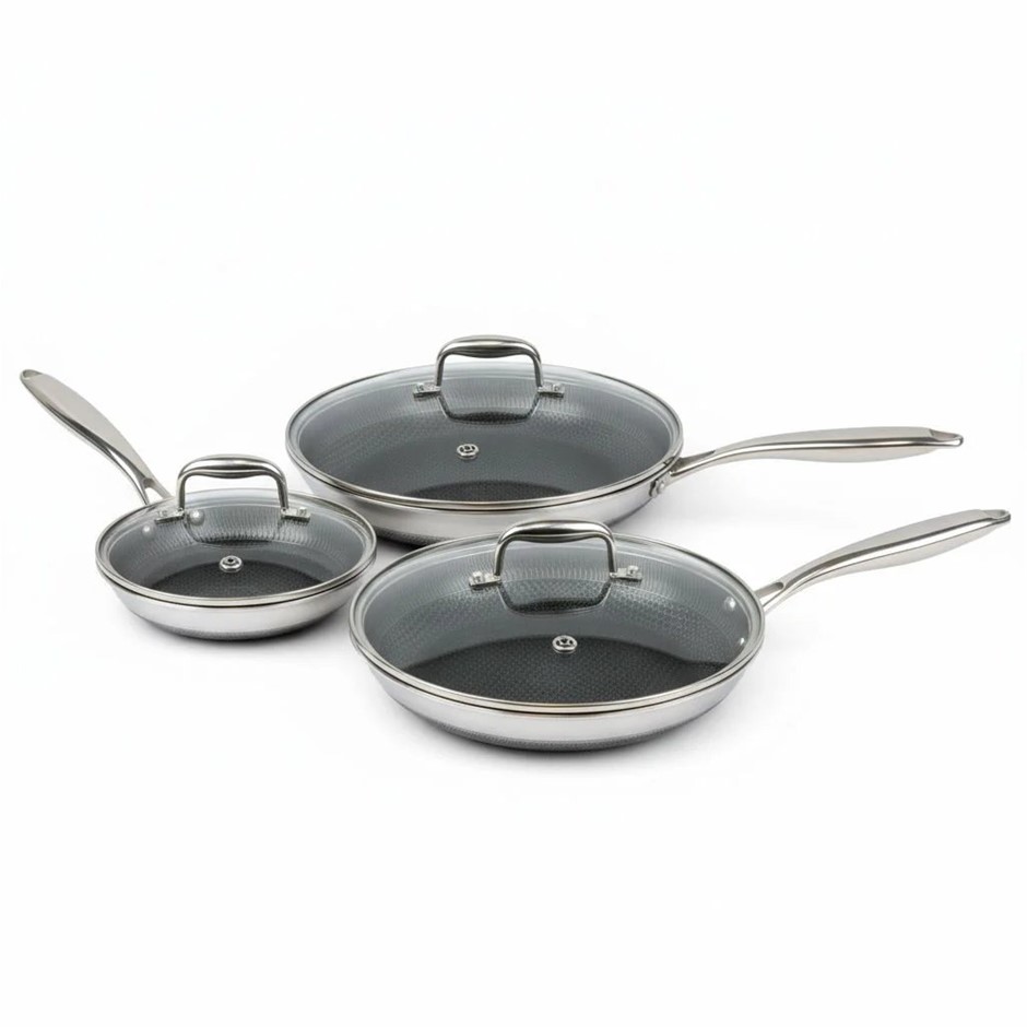 VERTEX 6 Piece Cookware Pan Set. NB: not in box