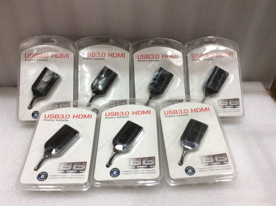 Unknown Brand USB 3.0 HDMI Display Adapter - New (Lot of 7)