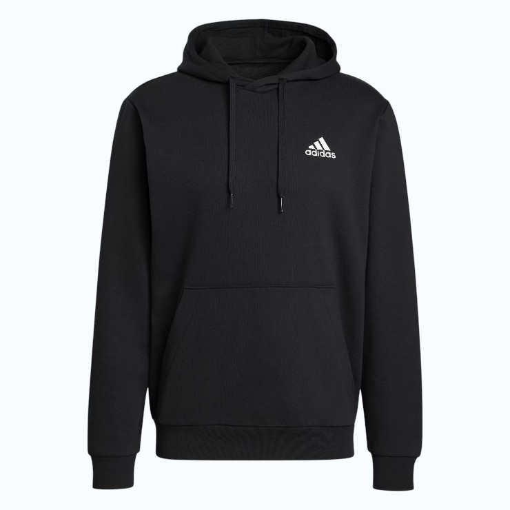 0398-5062664 · ADIDAS Men's FeelCozy Hoodie, Size AU S, Black/White, GV5294.  Buyers Note