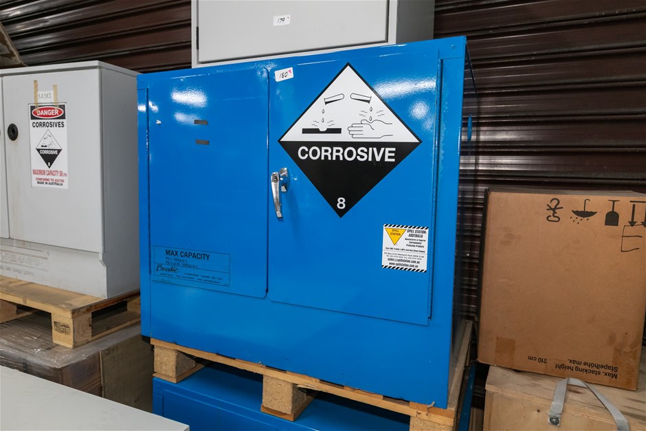 Corrosives Liquids Storage Cabinet 100 Litre Capacity with Shelving