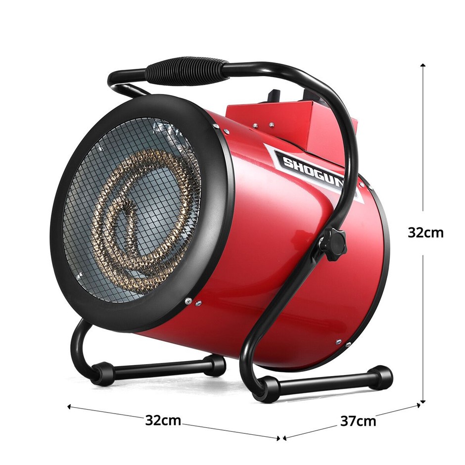 Industrial Fan Heater 2 in 1 Portable Electric Hot Air Blower Carpet Dryer