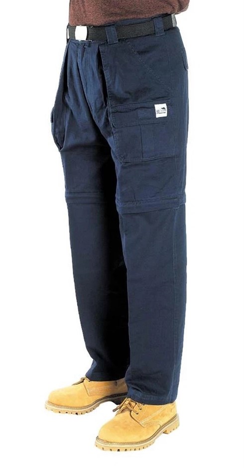 OUTBACK Kombo Cargo Pants (Zip Off Leg to Shorts) Navy Size 2-70cm Waist