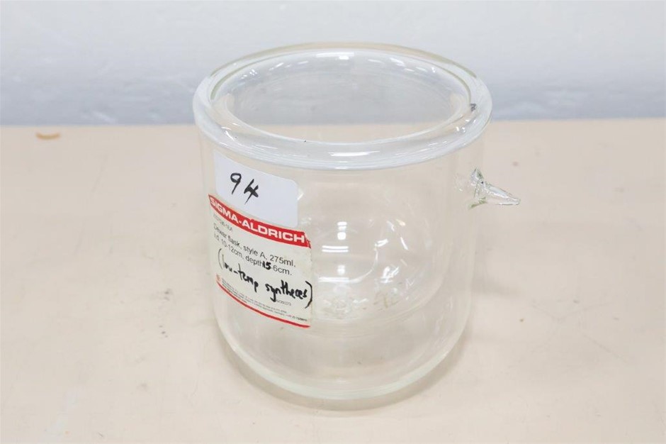 Liquid Nitrogen Glass Dewar 275ml Capacity