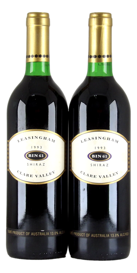 Leasingham Bin 61 Shiraz 1993 (2x 750mL) Clare Valley