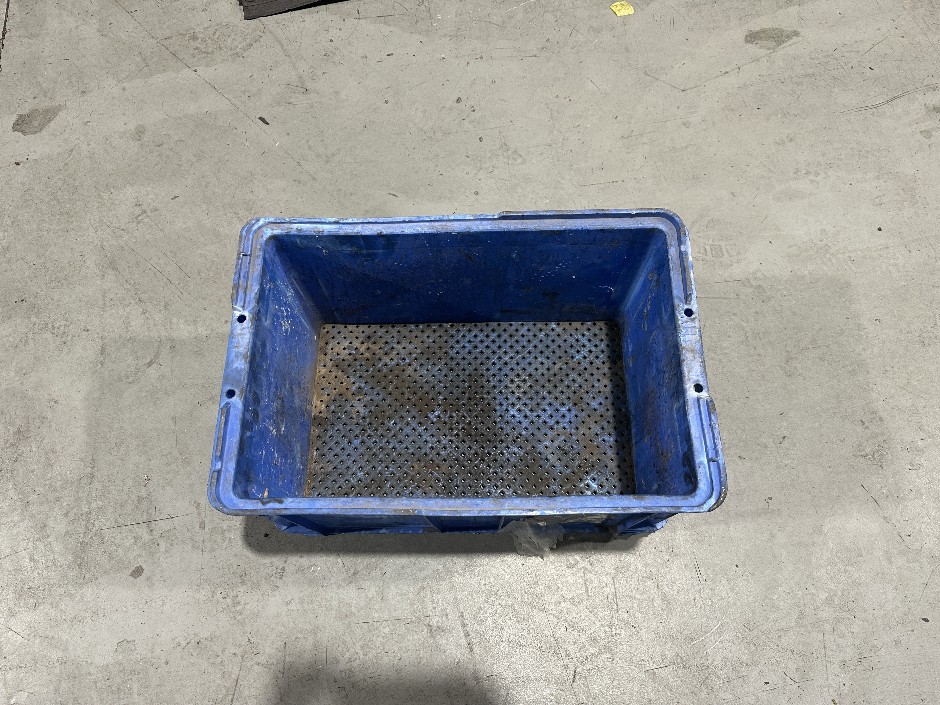 Pallet of Heavy Duty Stackable 36 Parts Tubs with Perforated Bottom