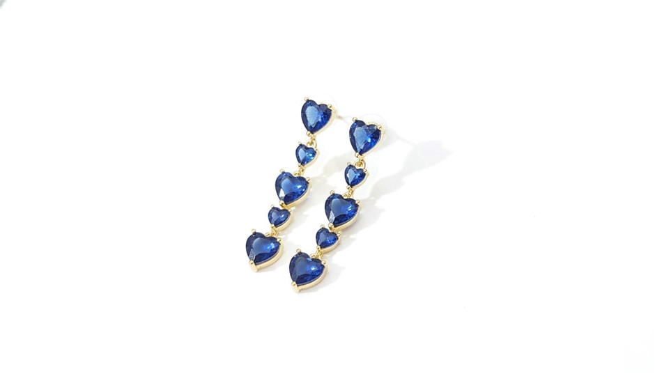 18K/Italy Yellow Gold Filled Earring -(stamped 18K/Italy)-Warranty Quality