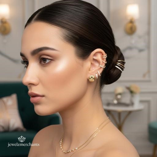 22K/Italy Gold Filled Earring -(stamped 22K/Italy)-Bonus Gift
