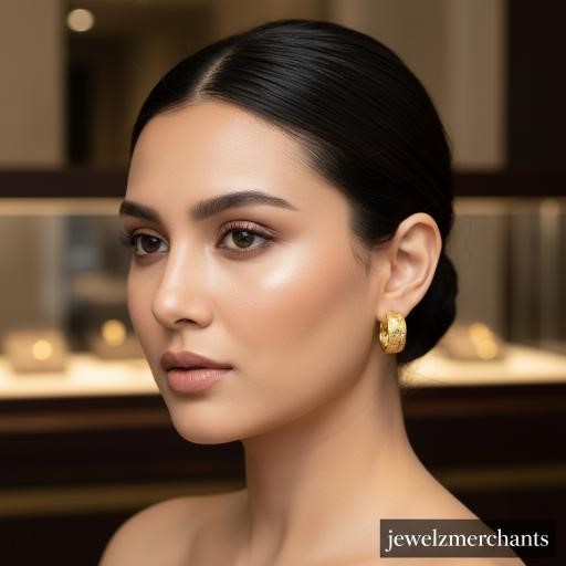22K/Italy Gold Filled Earring -(stamped 22K/Italy)-Bonus Gift