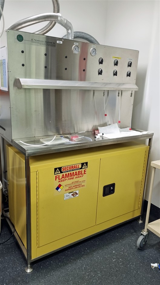 Solvent Dispersion System including 100 Litre Solvent Flammable Cabinet