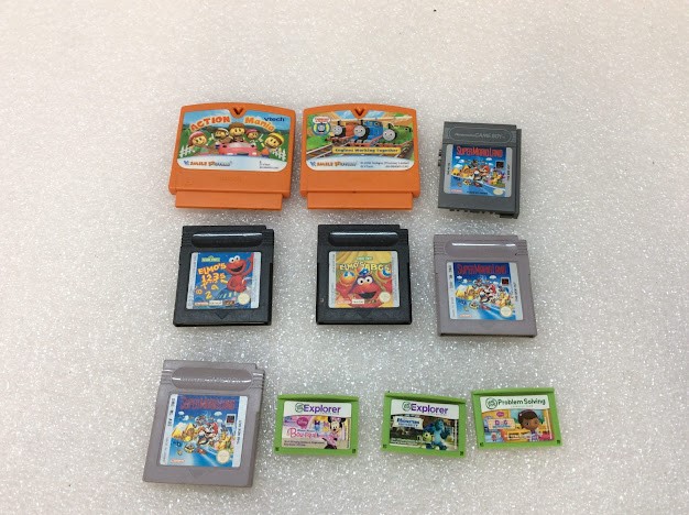 Nintendo/Leapfrog Mixed Brand Game Pak/Game Cartridges (Lot of 10)