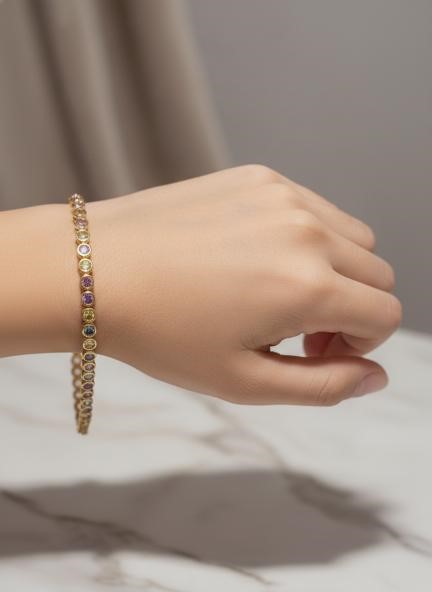 22K/Italy Gold Filled Bracelet -(stamped 22K/Italy)
