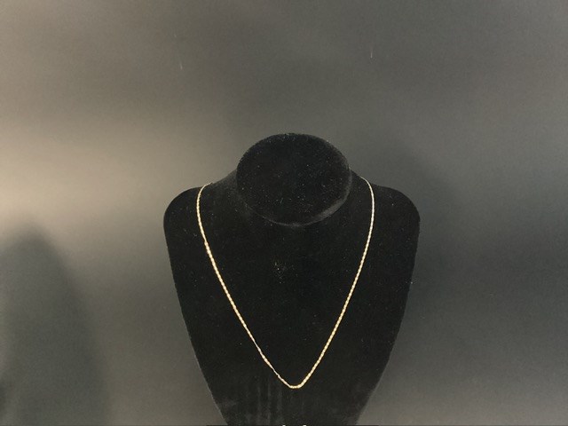 <p>1 X Stamped 9ct Yellow Gold, Italy, Chain Necklet</p>