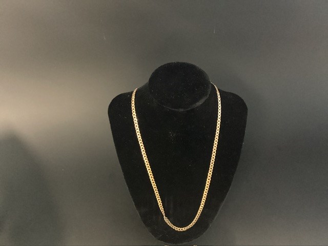 1 X Stamped 9ct Yellow Gold, Chain Necklet