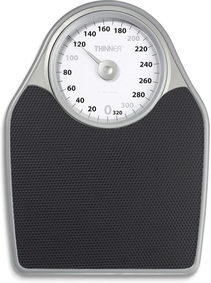 CONAIR Thinner Extra-Large Dial Analog Precision Bathroom Scale, Analog Bat
