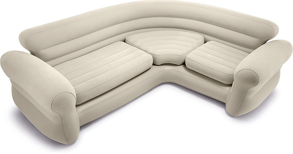 INTEX Inflatable Corner Sofa. NB: Inflation Untested, not in original box.