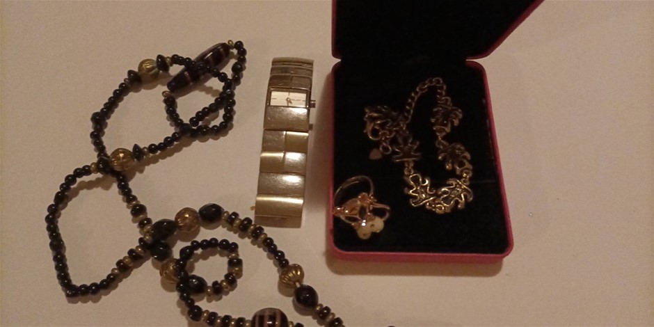Misc Jewelries including DKNY watch . Used